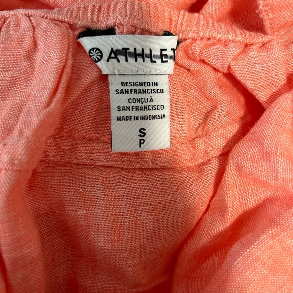New Athleta Voyager 100% Linen Tank Sunset Glow XS, S, and M - Picture 6 of 7